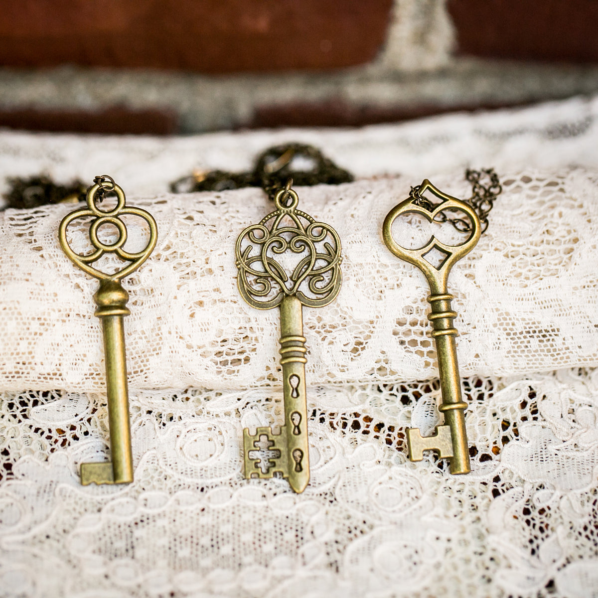 Old fashioned sales key necklace