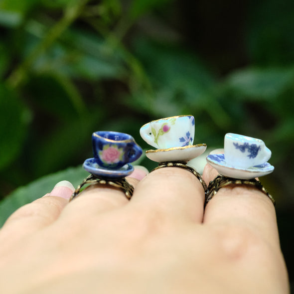 Tea Cup Rings-Different Patterns