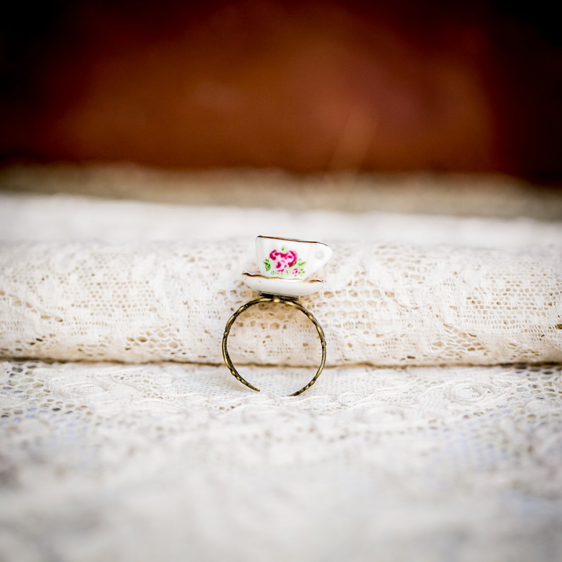 Alice in wonderland engagement outlet ring
