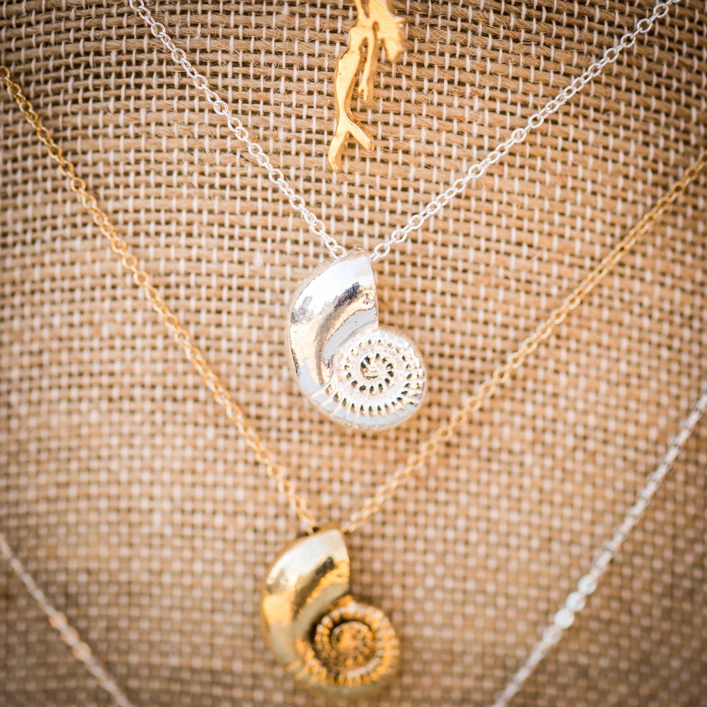 Nautilus Necklace Ariel s Voice Silver Plated