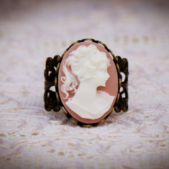 The Victoria Cameo Ring (Color Choices Available)