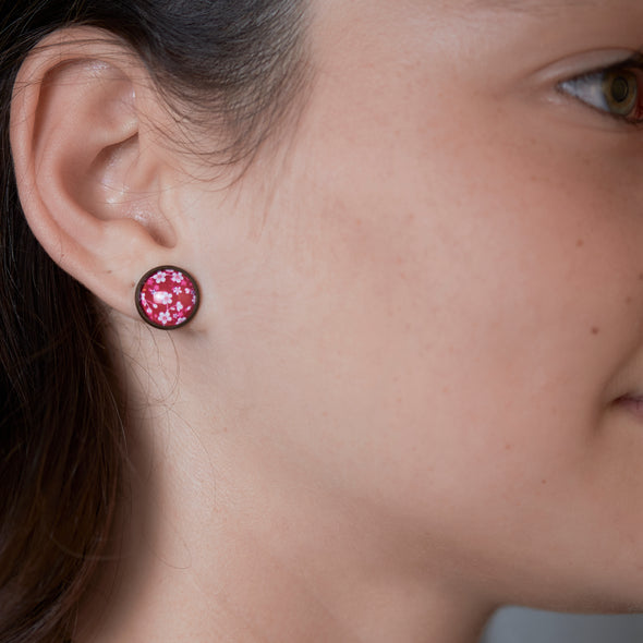 Glass Picture Studs (Floral & Nature)