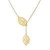 Lariat Filigree Leaf Necklace (The Audrey)