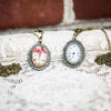 Yellow Wild Flower Pressed Flower Pocket Watch