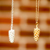Real Plated Pine-cone Necklace