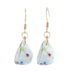 Tea Cup Earring made from miniature dollhouse china