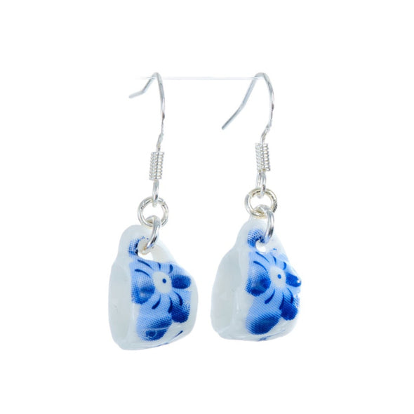 Tea Cup Earring made from miniature dollhouse china