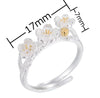 Sterling Silver Plum Blossom Ring
