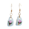 Tea Cup Earring made from miniature dollhouse china
