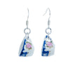 Tea Cup Earring made from miniature dollhouse china