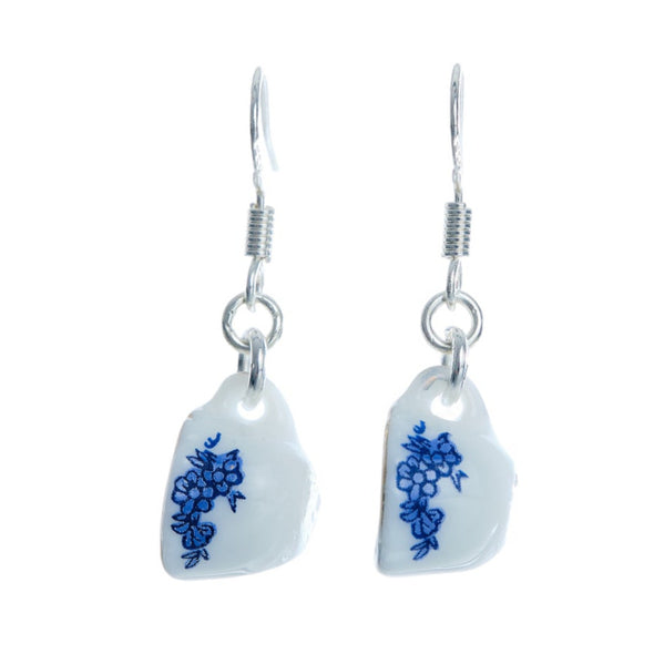 Tea Cup Earring made from miniature dollhouse china