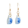 Tea Cup Earring made from miniature dollhouse china