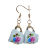 Tea Cup Earring made from miniature dollhouse china
