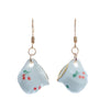 Tea Cup Earring made from miniature dollhouse china