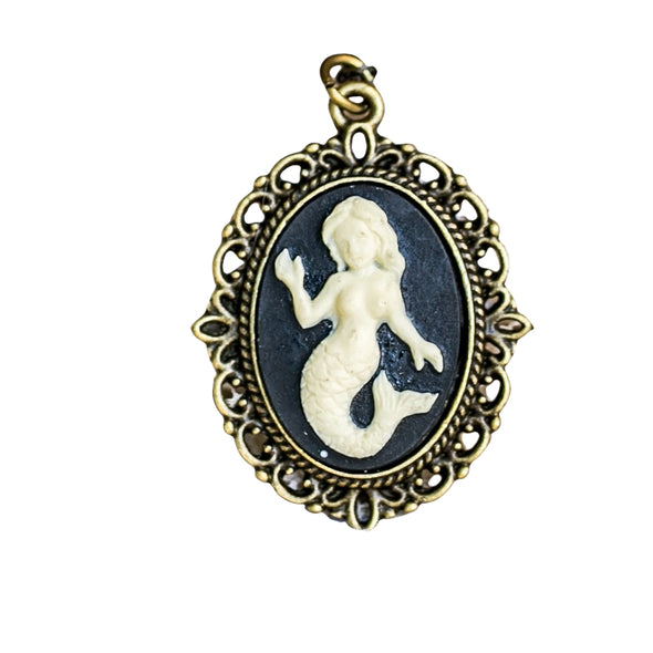 Mermaid Cameo Necklace