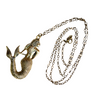 brass mermaid charm necklace on white packdrop